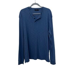 Apt 9 Long Sleeve Pullover Men's Blue Tee Shirt Size XL